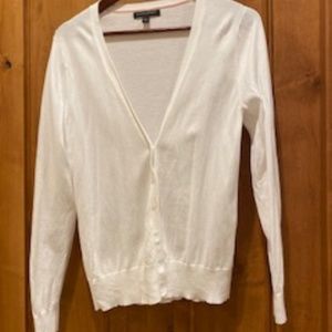 White Cardigan Sweater